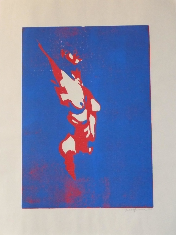 Frauenakt 4/4 | 42 x 57 cm; Linoldruck auf Papier