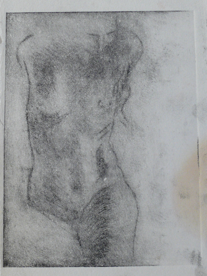 Frauenkörper 6/6 | 17,5 x 25 cm, Radierung auf Papier