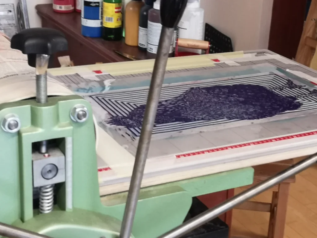 Rudezoo Walzenpresse für Hoch- und Tiefdruck.