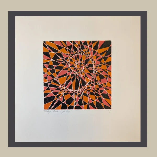 schwarz-rot-orange